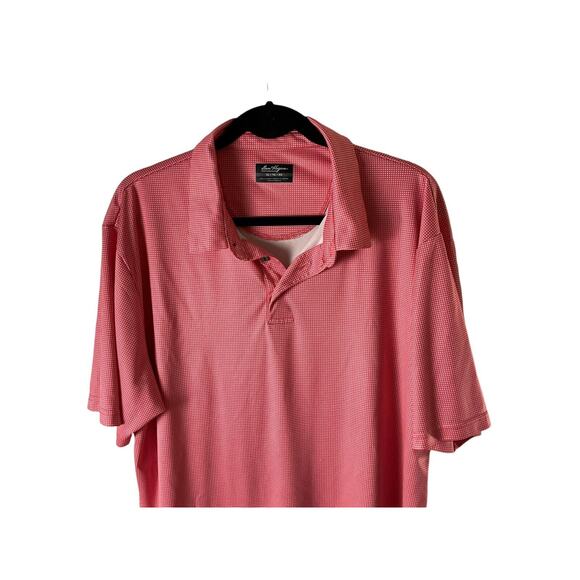 Ben Hogan Performance Polo Shirt XL Red Microcheck Golf Shirt - Picture 7 of 7